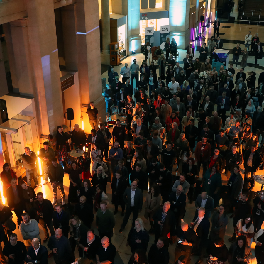 Birdseye view of launch night